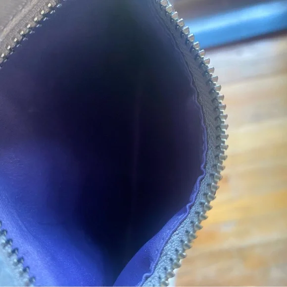 Elegant Coach Poppy Signature Lurex canvas Satchel crossbody, grey/beige/silver - Picture 13 of 16